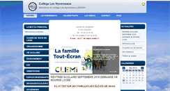 Desktop Screenshot of college-les-hyverneaux.com