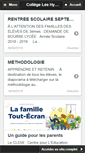 Mobile Screenshot of college-les-hyverneaux.com